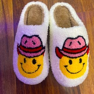 Cowgirl smiley slippers